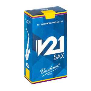 Caixa de 10 palhetas para Saxofone alto VANDOREN V21